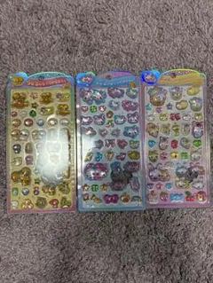 こ*虫様 うるちゅるポップシール　なっとうちゃんなど　3枚