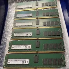Micron 16GB 2400Mhz PC4-2400T RAM メモリ　6枚
