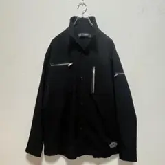 GU UNDERCOVER ジップポケットシャツ　ブラック　オーバーサイズのサムネイル