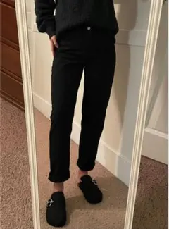 GU リアルレザークロッグサンダル ブラック 25cm　レディースでも