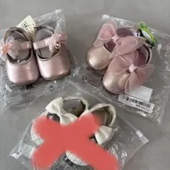 ベビーシューズセット ピンク ホワイト 11~12cm