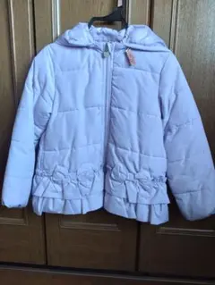 anysisフリル付き薄紫ダウンコート 120