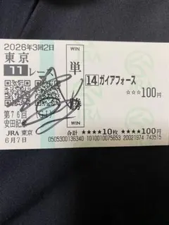 直筆サイン入り】アイドルホース ガイアフォース 横山武史騎手直筆