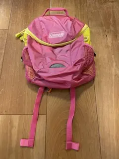 coleman キッズ リュック ピンク イエロー
