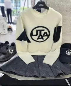 【本日限定】新品　UTAA　ユタ　ゴルフ　パーカー＆スカートセット　ホワイト　Ｌ 新品 UTAA ユタ ゴルフ パーカー＆スカートセット ホワイト L