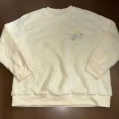 ユニクロ　ハローキティちいかわ刺繍クリーム色ルームウェア上下セット