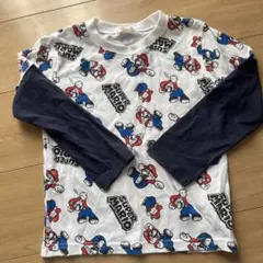 スーパーマリオ 長袖Tシャツ 120cm