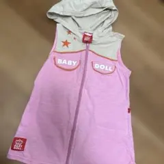 BABY DOLL フード付きベビーベスト 90サイズ