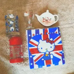 ディアゴスティーニ　HelloKitty ガラスコップ　他　５点セット