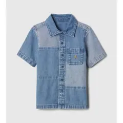 新品　gap パッチワークデニムシャツ　ジャケット