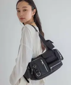 【ochame様専用】美品JEANASISマルチポケットワンショルダーBAG