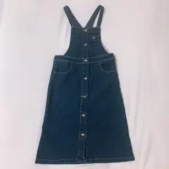 デニム ジャンパースカート GU