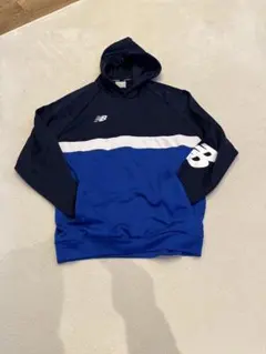 New Balance フード付きパーカー ネイビー/ブルーのサムネイル