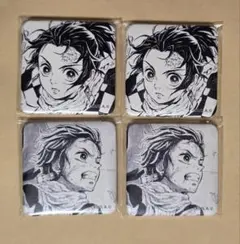竈門炭治郎 スクエア缶バッジ お楽しみくじ 鬼滅の刃 ダイニング