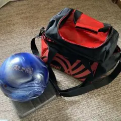 ROUND1 ボウリングボール ラウンドワン 箱、袋、ボール置き付き 15