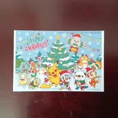 [ 非売品 ] ポケモン スマイルゼミ クリスマス ポストカード
