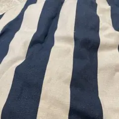 太いストライプ生地ボーダー生地ネイビー