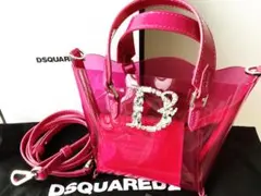 訳あり未使用品【DSQUARED2】クリアミニバッグ　定価173800円
