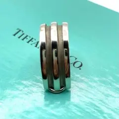 TIFFANY&Co.グループドダブルラインイヤリング　片方のみ　シルバー