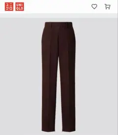 新品 +J UNIQLO ウールブレンドスリムパンツ バーガンディ