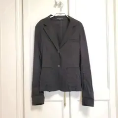 theory * リネン混 ストレッチ ジャケット 黒