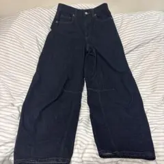 GU バレルレッグジーンズ　S