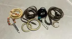 レザーコードネックレス4本まとめ売り