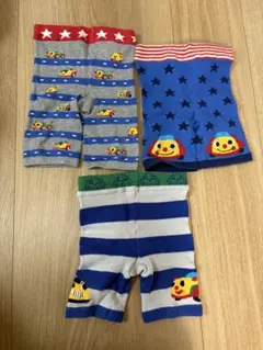 【美品】ホットビスケッツ ミキハウス スパッツ 80 レギンス ボーダー