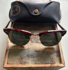 激レア品 美品 ヴィンテージ レイバン クラブマスター ボシュロムUSA ボシュロム社製(MADE IN USA) レイバン クラブマスター 49mm - Lubb