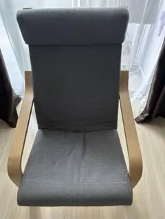【直接引渡し限定】IKEA ポエング1人掛けソファ 木製フレーム グレー