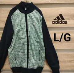 adidas（アディダス）フルジップジャケット Lサイズ グリーン系 美品