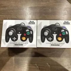 【美品】ゲームキューブ コントローラー スマブラブラック　2個セット