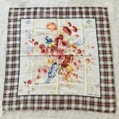 Ralph Lauren ラルフローレン　ハンカチ　花柄　チェック