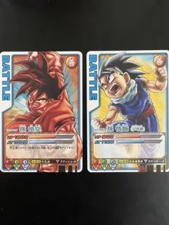 ドランゴンボールデータカードダス 孫悟天Aセット、トランクスBセット ドラゴンボール データカードダス ロケテ版 孫悟天 トランクス 2枚
