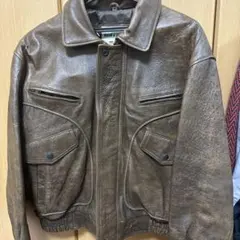 80sブラウンレザージャケット