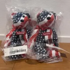 希少 新品未開封 Supreme ty Beanie Baby ベア 2SETのサムネイル