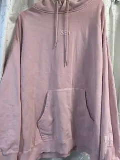 WIND AND SEA ピンク フード付きパーカー