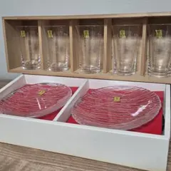 KAGAMI CRYSTAL ひとくちビールグラス プレート 食器セットのサムネイル