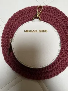 MICHAEL KORS コインケース ホワイト 丸型