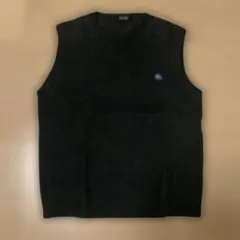 BURBERRY BLACK LABEL グレー Vネック ベスト