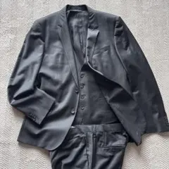 まつひろ〜様専用黒光沢 スリーピースセットアップ size50のサムネイル