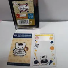 タイトーくじ　侍ジャパン　サンリオ　G賞クリアカードセット　はなまるおばけ