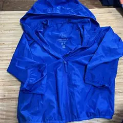 ユニクロキッズ　新品ポケッタブルパーカーPOCKETABLE120cm 青