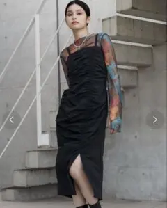 MURUAアシメギャザーワンピース