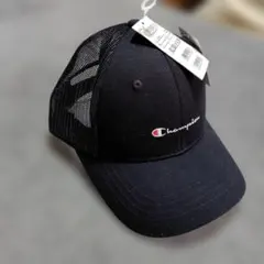 キッズChampion ブラック メッシュキャップタグ付き新品