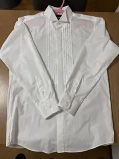 ウィングカラーシャツ　コンバーチブルカフス　タキシード用