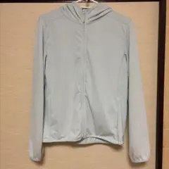 子ども用 ライトブルー フード付きパーカー