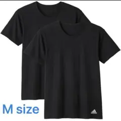 adidas アディダス 半袖Tシャツ M 2枚セット　クルーネック　メンズ　黒