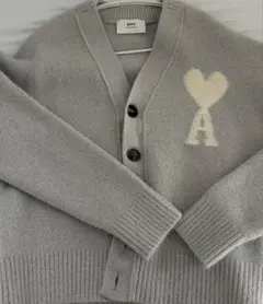 AMI Paris アミ パリス カーディガン ペールグレーのサムネイル