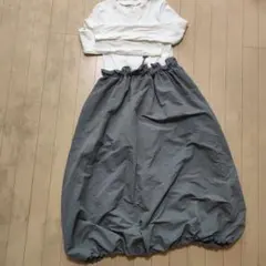 AZUL Mサイズ グレー ロングスカート